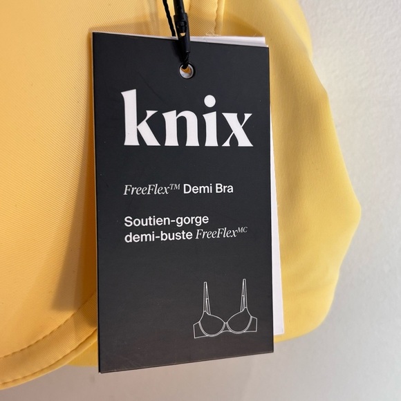 KNIX Sz 42DD Freeflex Demi Bra Padded Adjustable Straps and Back Buttercup NEW - Picture 2 of 8